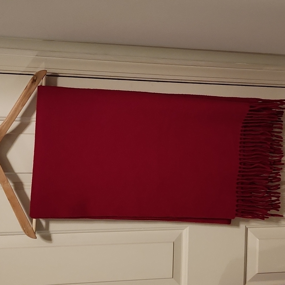 Hermes wool and cashmere scarf.